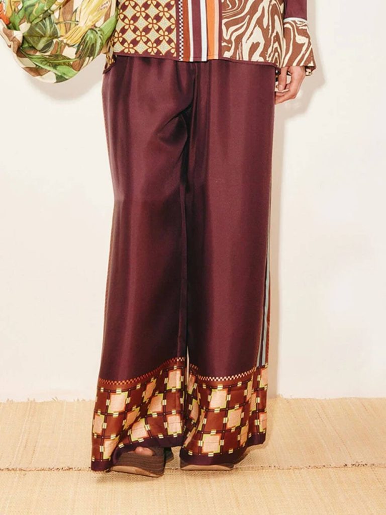 Satin Wide-Leg Two-Piece Set