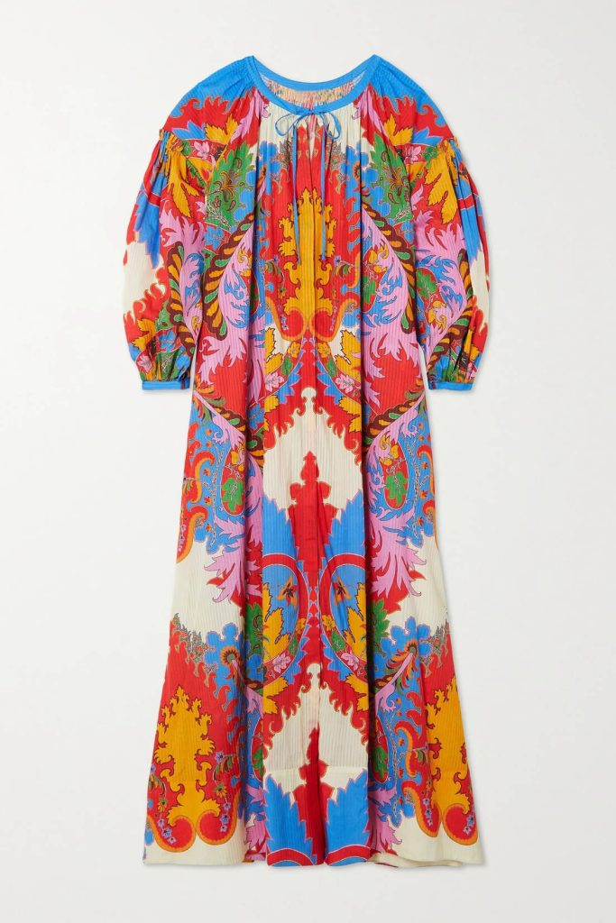 Printed Loose Fit Maxi Dress