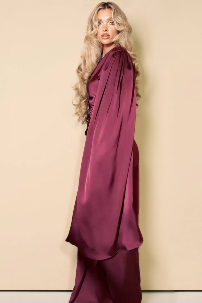 Satin Maxi Dress